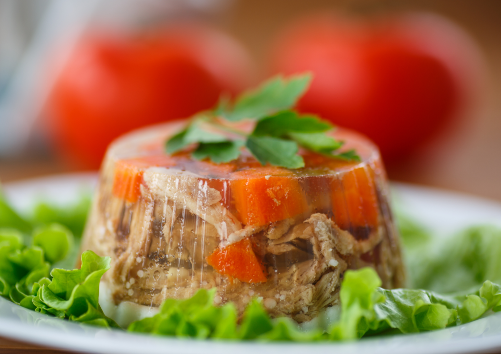 Aspic di carne e verdure